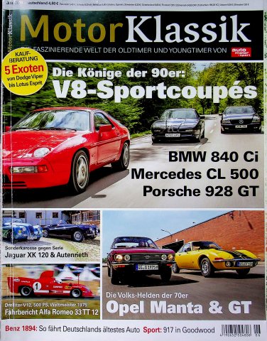 Deckblatt Motor Klassik (06/2019)